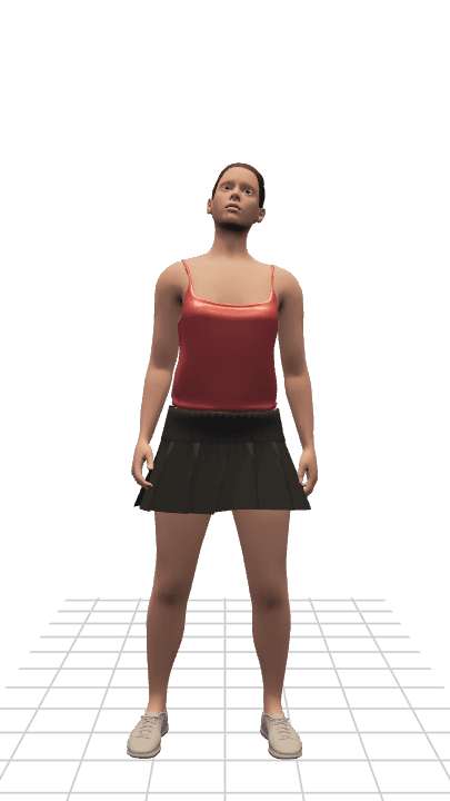 Lina Lightning sprint simulator contestant