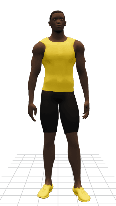 Rico Rager sprint simulator contestant